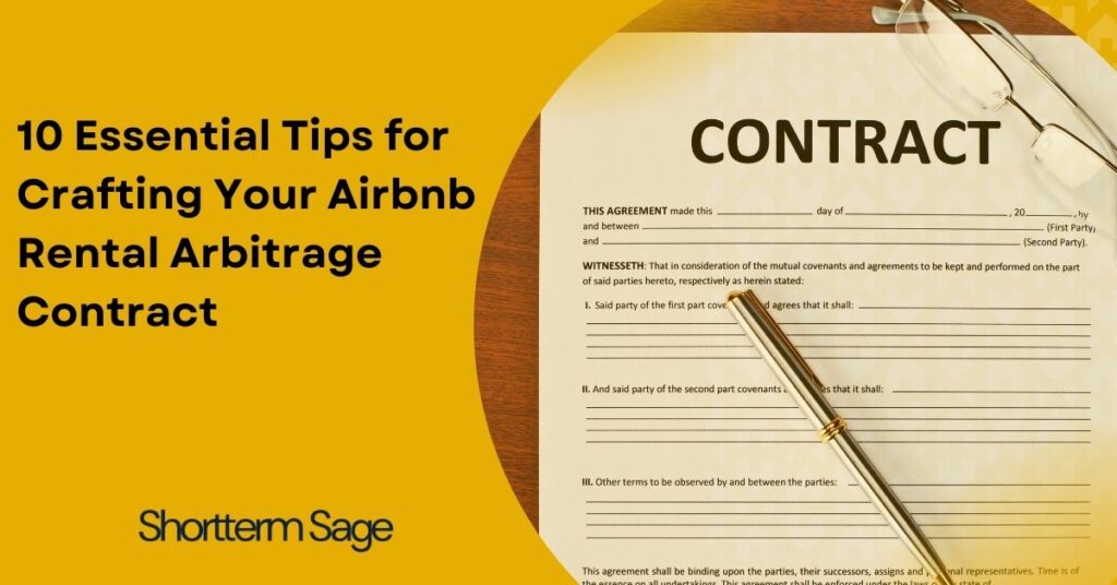 10 Essential Tips for Crafting Your Airbnb Rental Arbitrage Contract